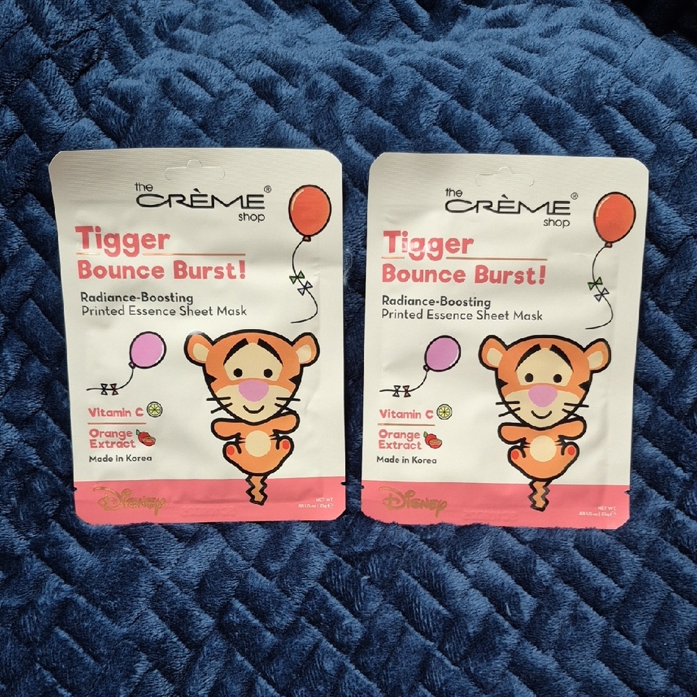 The Creme Shop X Disney Tigger Bounce Burst Sheet Mask With Vitamin C, Brand New